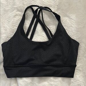 BuffBunny Black Strappy Sports Bra Medium Support